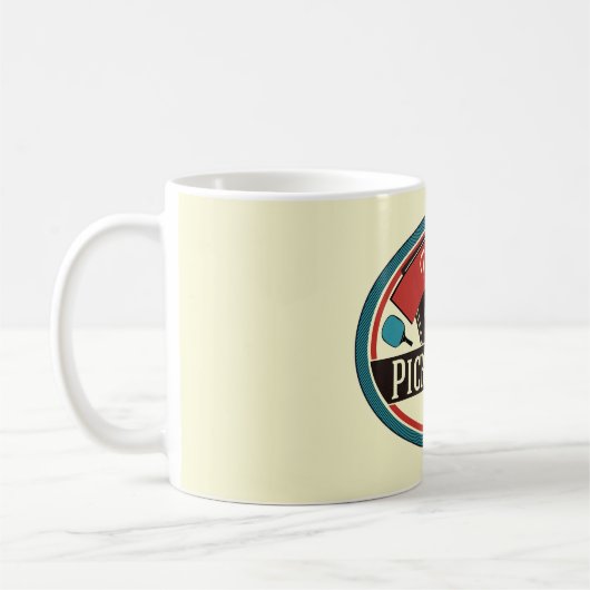 Pickleball-Mok -  ontwerp Koffiemok (Links)