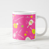 Pickleball Mok Player Gift voor haar roze Mok (Rechts)