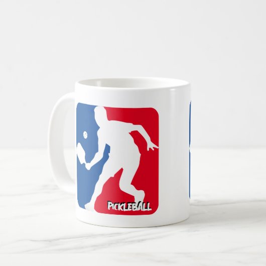 Pickleball-Mok - Stijl 1 Koffiemok (Voorkant links)