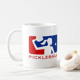 Pickleball-Mok: Vrouwen in de grote Liga (rood/bla Koffiemok