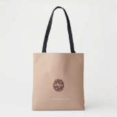 Pickleball Monogram Sandy Brown Tote Bag (Voorkant)