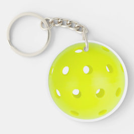Pickleball Monogram TEKST 2 Sides personaliseren Sleutelhanger