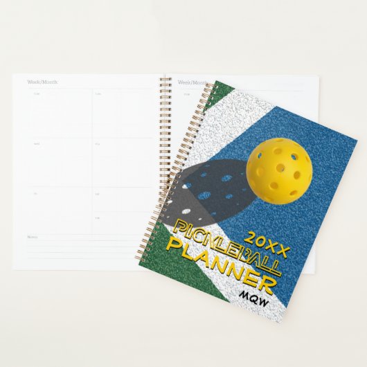 PICKLEBALL-monogram voor elk jaar Planner (Display)