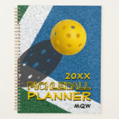 PICKLEBALL-monogram voor elk jaar Planner (Voorkant)