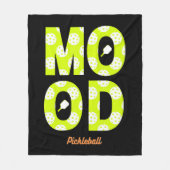 Pickleball Mood Speel Pickleball Fleece Deken (Voorkant)