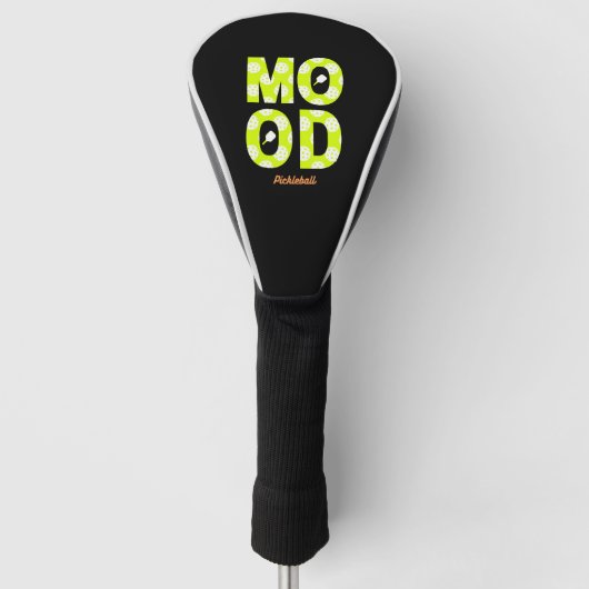 Pickleball Mood Speel Pickleball Golfheadcover (Voorkant)