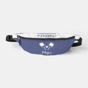 Pickleball Mooie Aanpasbare Naam Pret Blauw Sporte Heuptasje