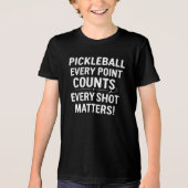 Pickleball Motivatie prijsopgave Tri-Blend Shirt (Voorkant)