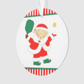 Pickleball Mrs Claus Collectible Ornament (voorkant)