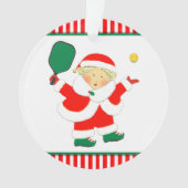 Pickleball Mrs Claus Collectible Ornament (voorkant)