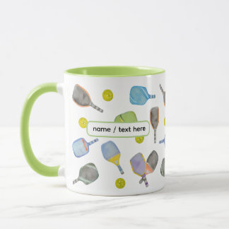 Pickleball Mug – Funny Paddle Pattern Mok
