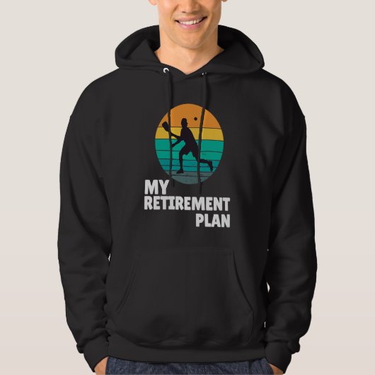 Pickleball My Retirement Plan Dink Legend Paddle Hoodie (Voorkant)