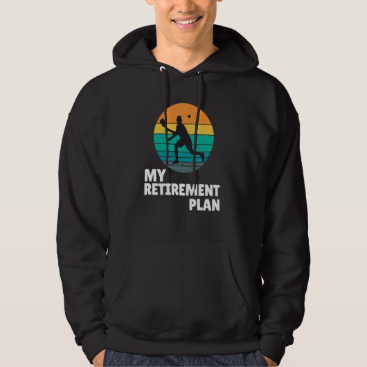 Pickleball My Retirement Plan Dink Legend Paddle Hoodie (Voorkant)