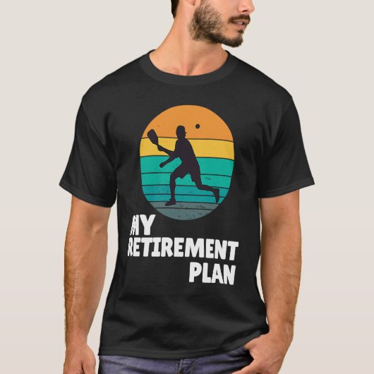 Pickleball My Retirement Plan Dink Legend Paddle T-shirt (Voorkant)