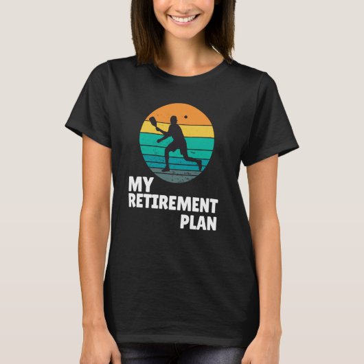 Pickleball My Retirement Plan Dink Legend Paddle T-shirt (Voorkant)