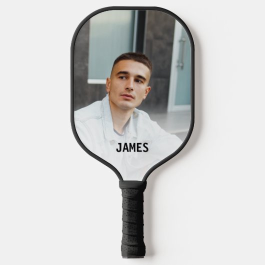 Pickleball-naam en -foto personaliseren pickleball paddle (Voorkant)