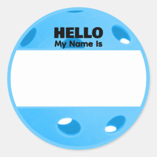 Pickleball Naam Tags -Toernooien Sociaal Lessen Ronde Sticker