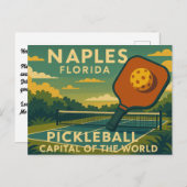 Pickleball Naples Florida Feestdagenkaart (Voorkant / Achterkant)