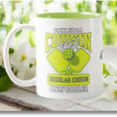 Pickleball neef als gewone neef alleen koeler tweekleurige koffiemok