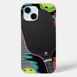 Pickleball Neon Paddle Motion Hoesje