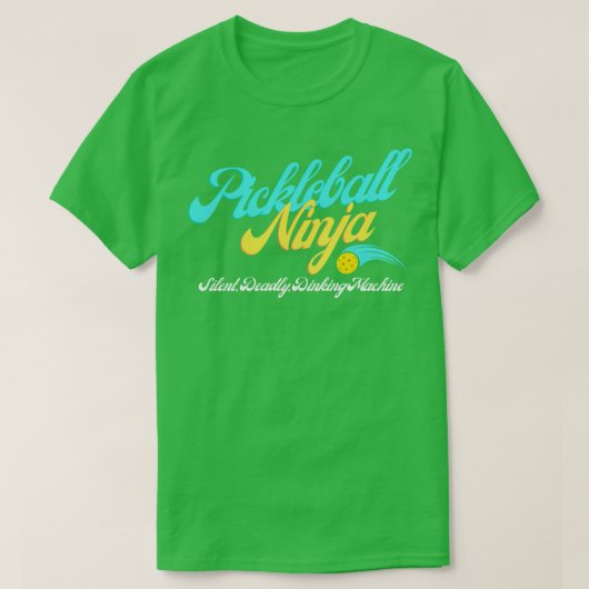 Pickleball Ninja Design T-shirt (Design voorkant)