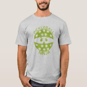 Pickleball Ninja green T-shirt (Voorkant)