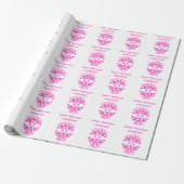 Pickleball ninja met aangepaste naam inpakpapier (Uitgerold)
