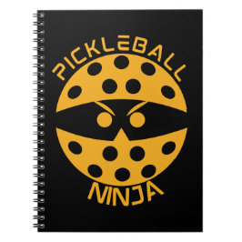 Pickleball ninja - oranje notitieboek