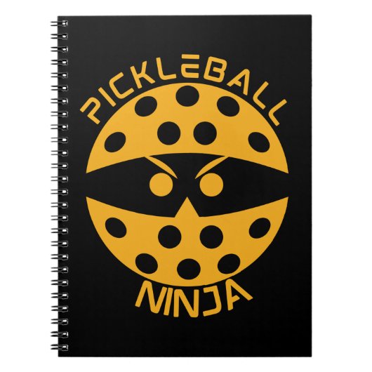 Pickleball ninja - oranje notitieboek (Voorkant)