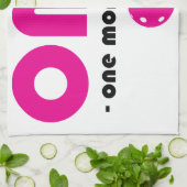 Pickleball Nog één spelletje wit/roze Theedoek (Gevouwen)