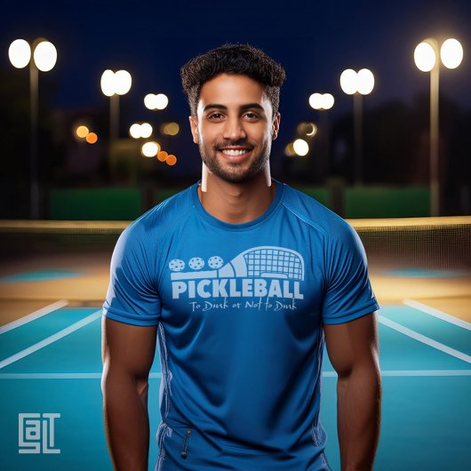 Pickleball om te drinken of niet om grappig te dri t-shirt