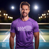 Pickleball om te drinken of niet om grappig te dri t-shirt