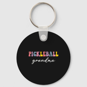 Pickleball Oma Pickleball Speler Stijlvolle Sport Sleutelhanger