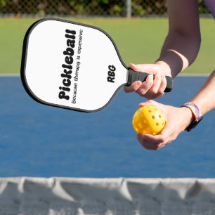 Pickleball omdat therapie duur is - grappig paddle