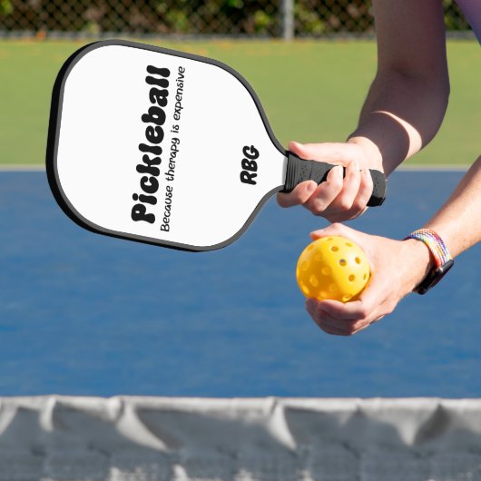 Pickleball omdat therapie duur is - grappig paddle (Insitu)