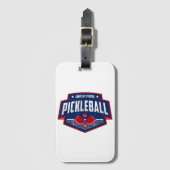 Pickleball ondersteunt de Team Pickleball Player U Bagagelabel (Voorkant (verticaal))