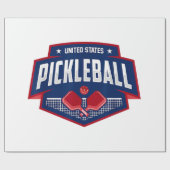 Pickleball ondersteunt de Team Pickleball Player U Cadeaupapier (Vlak)