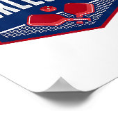 Pickleball ondersteunt de Team Pickleball Player U Poster (Hoek)