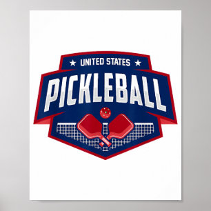 Pickleball ondersteunt de Team Pickleball Player U Poster