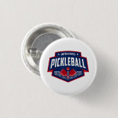 Pickleball ondersteunt de Team Pickleball Player U Ronde Button 3,2 Cm (Voorkant /achterkant)