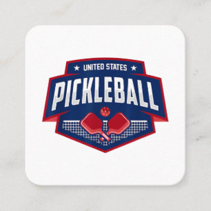 Pickleball ondersteunt de Team Pickleball Player U Vierkante Visitekaartje