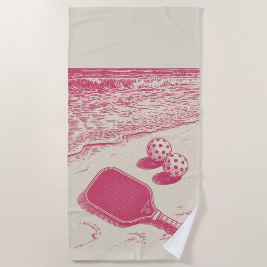 Pickleball ONIX Paddle Strandhanddoek Horizon View Strandlaken (Voorkant)