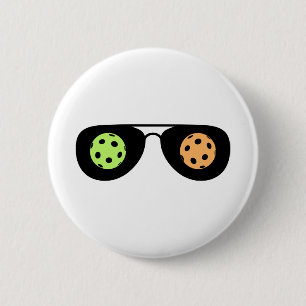 Pickleball op mijn gedachten ronde button 5,7 cm