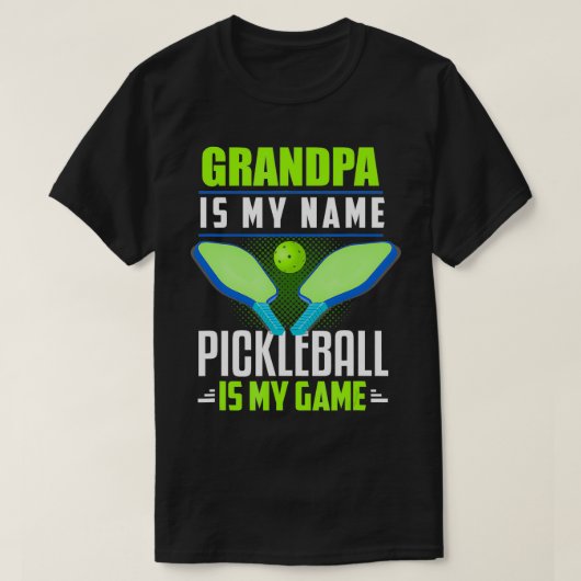 Pickleball Opa Opa Funny Pickleball G T-shirt (Design voorkant)