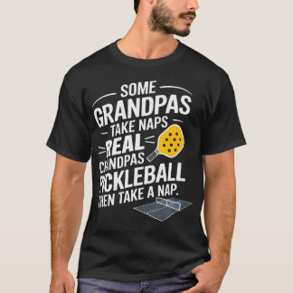 Pickleball Opa Speler Vaderdag Grappig T-shirt