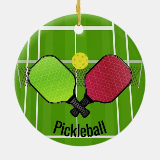 Pickleball Ornament (Achterkant)