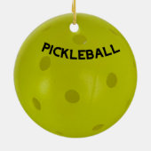 Pickleball Ornament for the Tree (Achterkant)