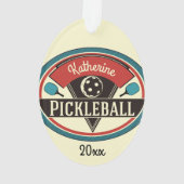 Pickleball Ornament -  ontwerp (achterkant)