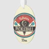 Pickleball Ornament -  ontwerp (voorkant)