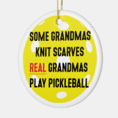 Pickleball-ornament voor oma keramisch ornament (Links)